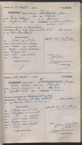 Sangiorgio, Georges, Victor, Marius