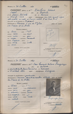 Sangiorgio, Jean, Laurent, Antoine