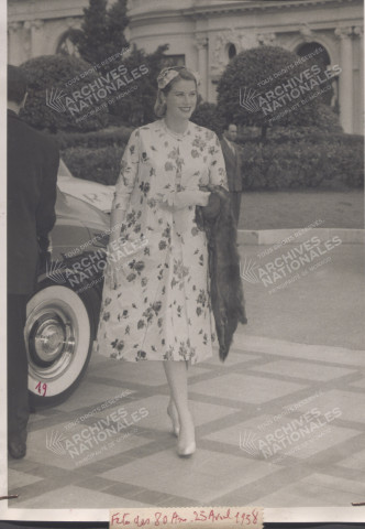 Arrivée de la Princesse Grace.