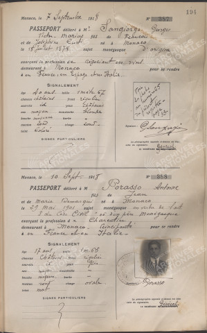 Sangiorgio, Georges, Victor, Marius