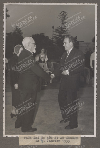 Accueil de S.A.S. le Prince Rainier III.