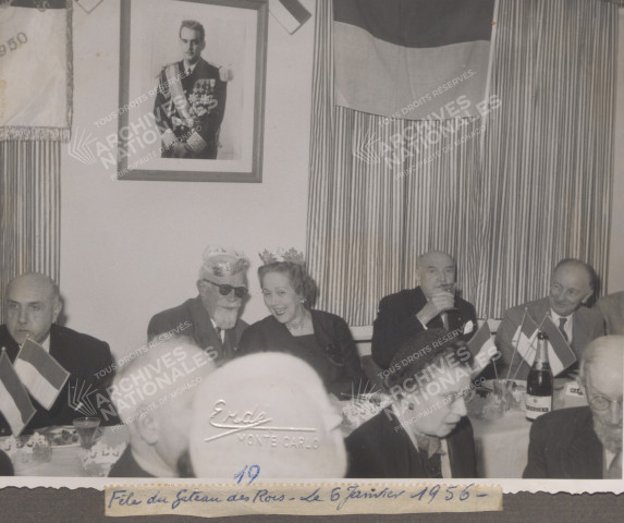 Vue de la table d'honneur.