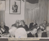 Vue de la table d'honneur.