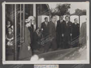 Arrivée de la Princesse Grace et de S.A.S. le Prince Rainier III.