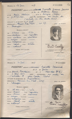 Crovetto, Yvonne, Jeanne