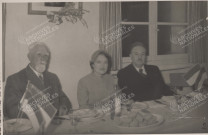 Les membres du Conseil d'administration à la table d'honneur.