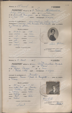 Médecin, Léonie, Pauline, Victorine