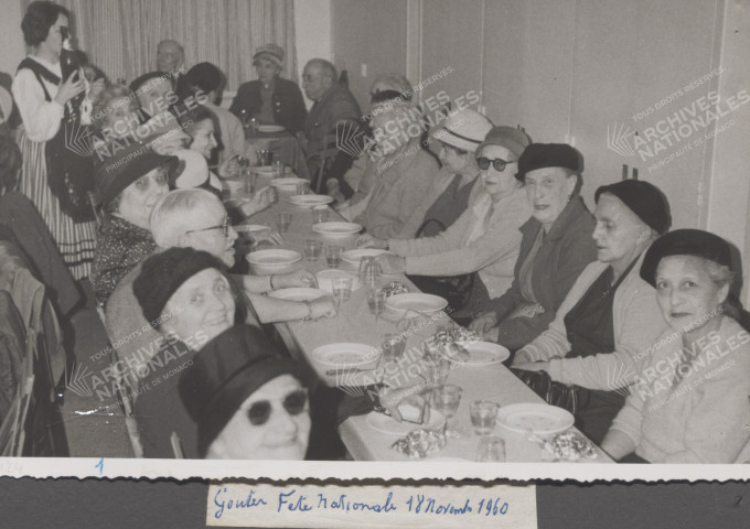 Vue de la table d'honneur.