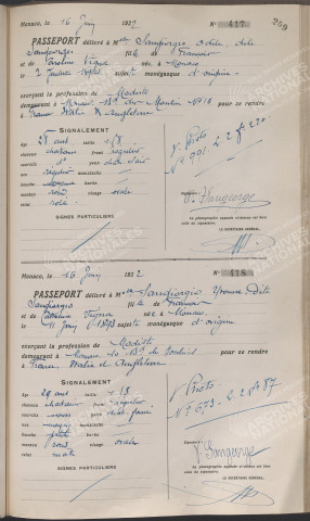 Sangiorgio, Yvonne