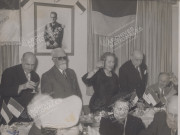 Vue de la table d'honneur, toast.