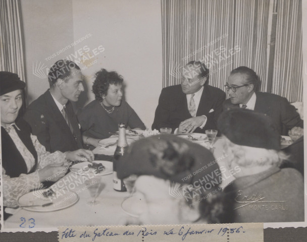 Vue de la table d'honneur.
