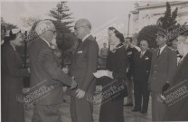 Accueil de S.A.S. le Prince Pierre et de S.A.S. la Princesse Antoinette.
