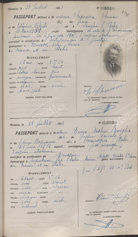 Auréglia, Cesira, Madeleine