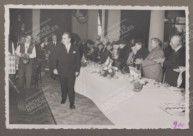 Arrivée de S.A.S. le Prince Rainier III.