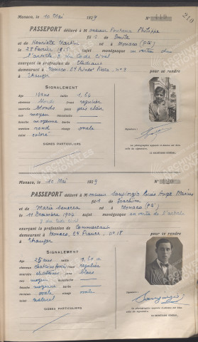 Sangiorgio, Louis, Ange, Marius