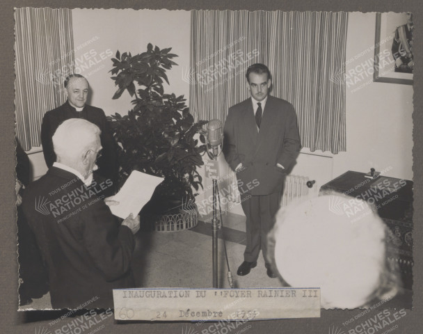 Foyer Rainier III, inauguration.