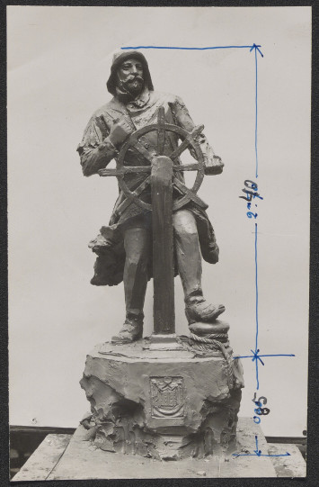 Projet en terre de la seconde maquette, inachevée, correspondant probablement à celui vu par le prince le 2 mai, photographie (Archives nationales, DI/13/1).